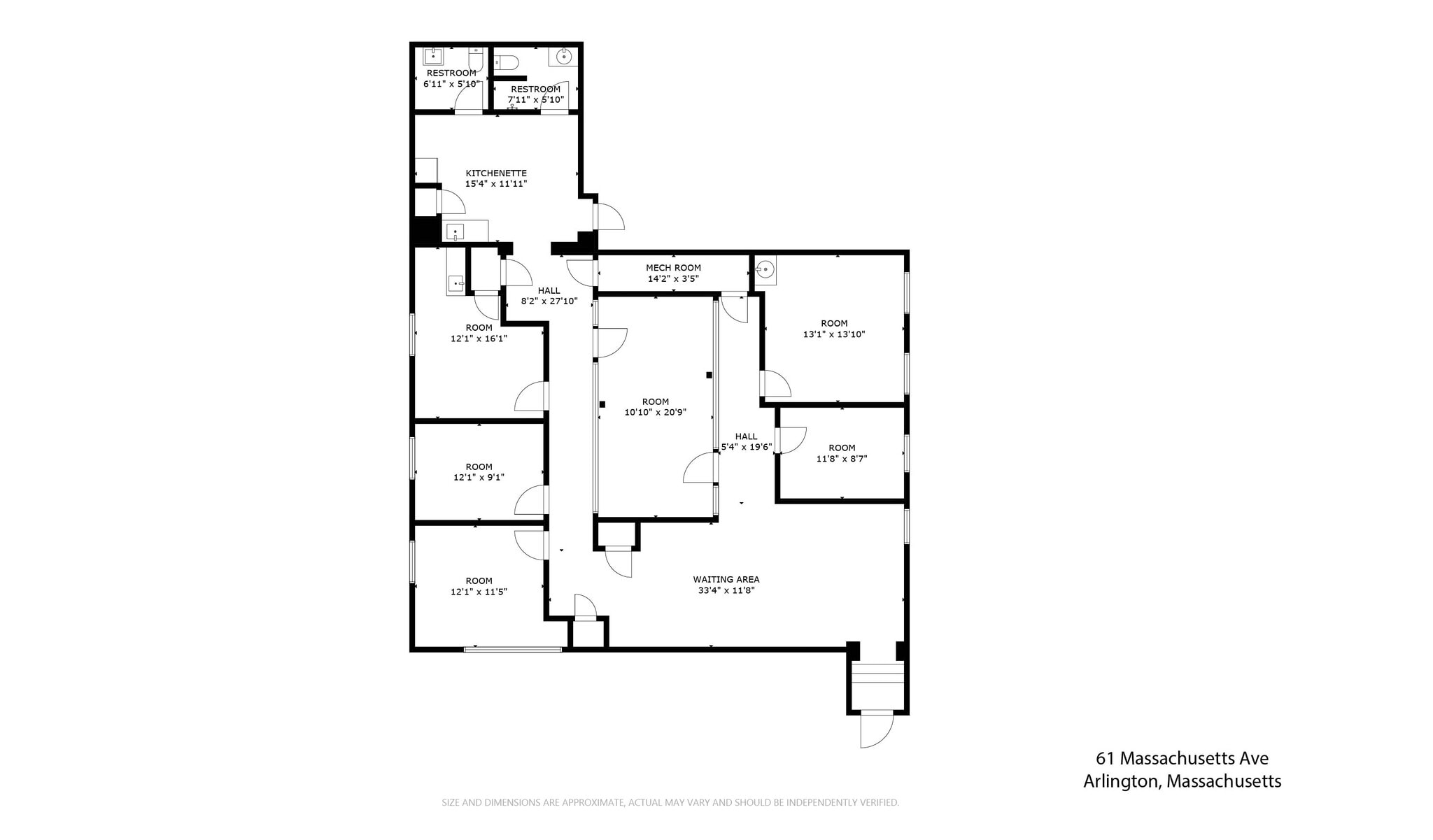 61 Massachusetts Ave, Arlington, MA for lease Floor Plan- Image 1 of 24