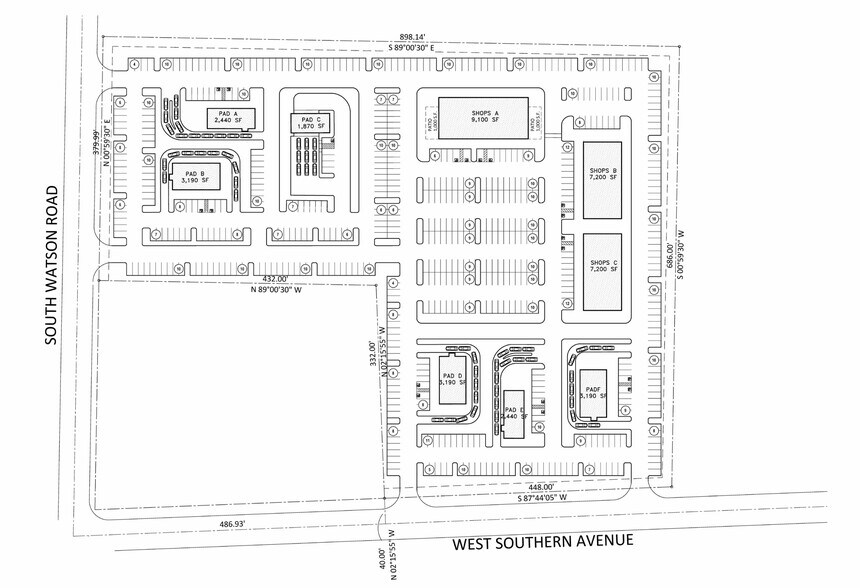 NEC Southern Ave & Watson Rd, Buckeye, AZ à louer - Plan de site - Image 2 de 2