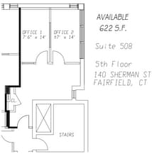 140 Sherman St, Fairfield, CT à louer Plan d’étage- Image 1 de 1