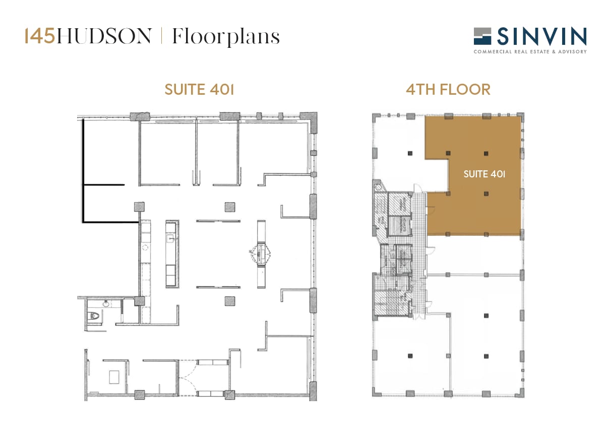 145 Hudson St, New York, NY 10013 - Unit 401 -  - Floor Plan - Image 1 of 8