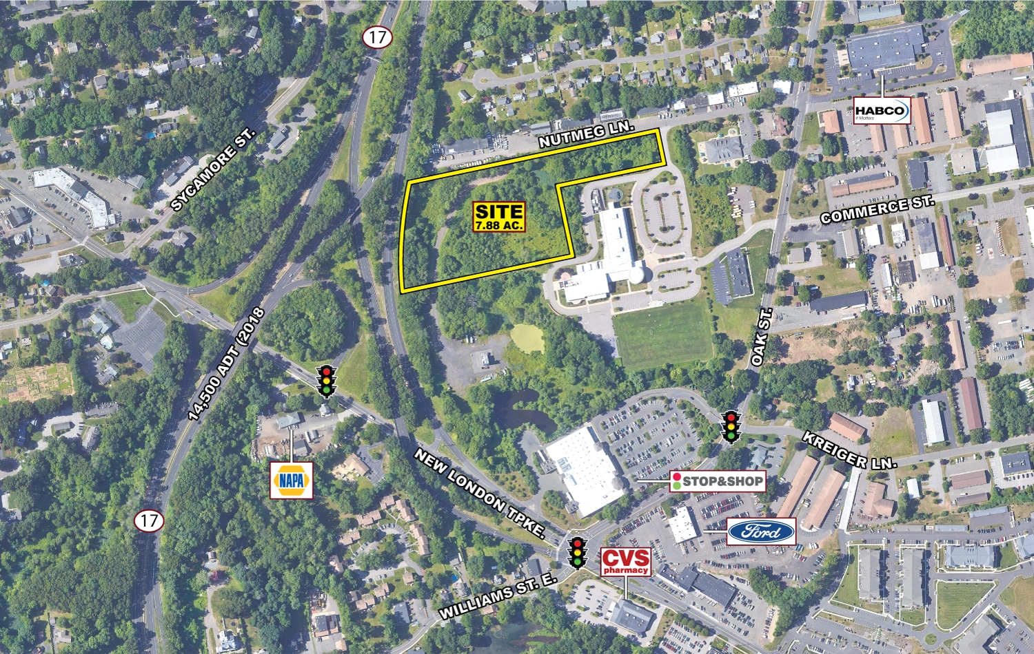 70 Nutmeg Ln, Glastonbury, CT for sale Aerial- Image 1 of 2