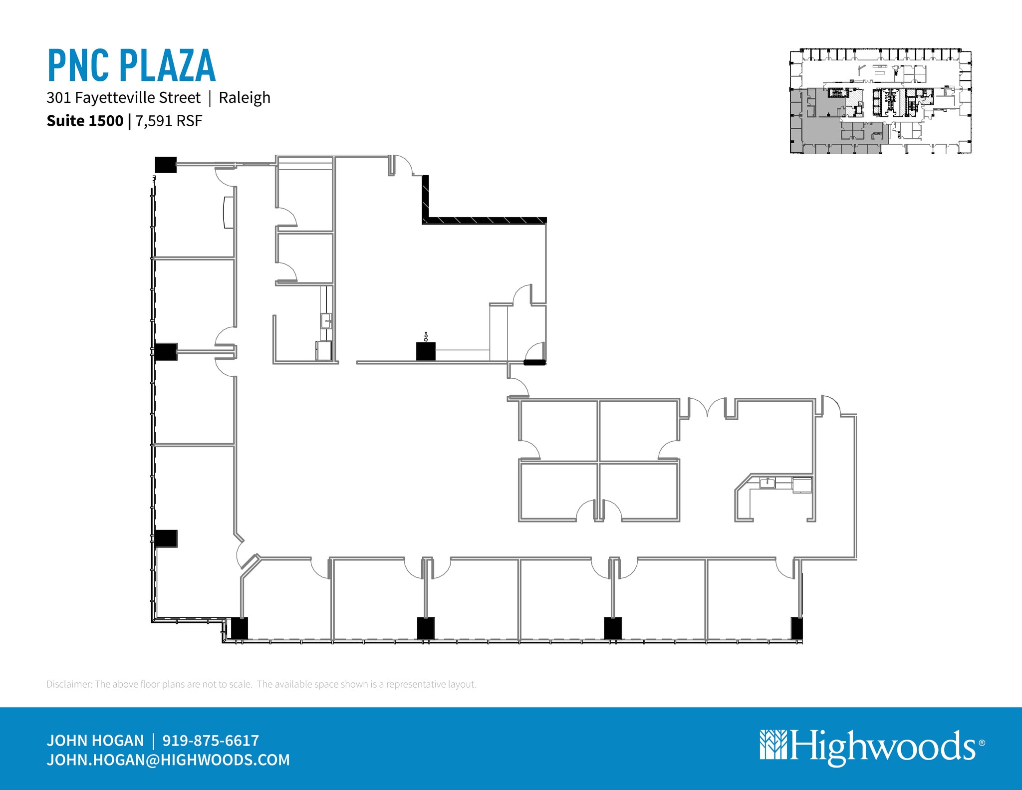 301 Fayetteville St, Raleigh, NC for lease Floor Plan- Image 1 of 1