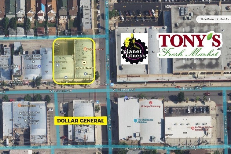 5700-5710 W Belmont Ave, Chicago, IL à vendre - Photo du bâtiment - Image 1 de 4