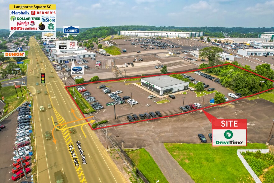 1816 E Lincoln Hwy, Langhorne, PA à vendre - Photo du bâtiment - Image 2 de 9