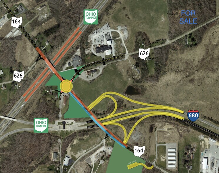 Woodworth Rd, North Lima, OH for sale - Aerial - Image 2 of 2