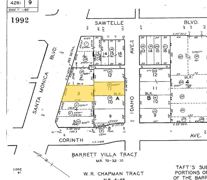 11318-11320 Santa Monica Blvd, Los Angeles, CA for lease - Plat Map - Image 1 of 1