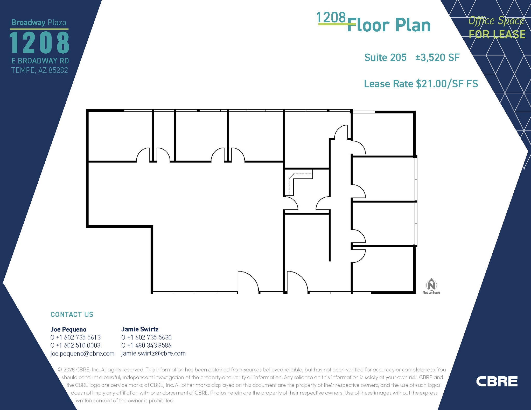 1232 E Broadway Rd, Tempe, AZ for lease Floor Plan- Image 1 of 1