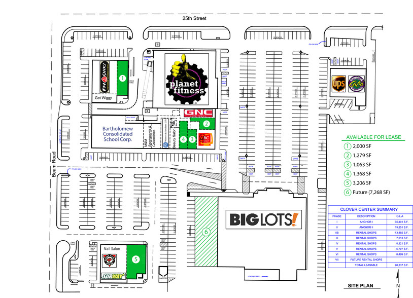 3075 25th St, Columbus, IN for lease - Site Plan - Image 2 of 4