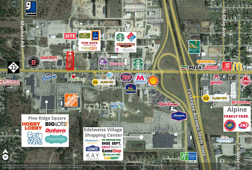 1388 W Main St, Gaylord, MI for lease - Aerial - Image 2 of 4