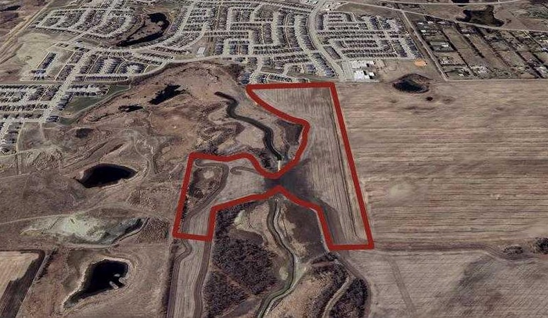 Coachill St, Blackfalds, AB for sale - Aerial - Image 2 of 3