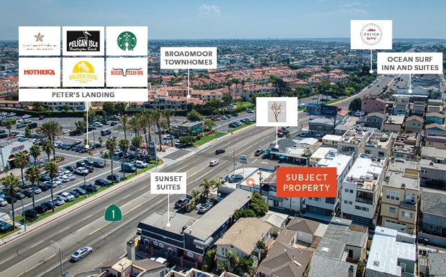 16431 Pacific Coast Hwy, Huntington Beach, CA for sale - Aerial - Image 3 of 8