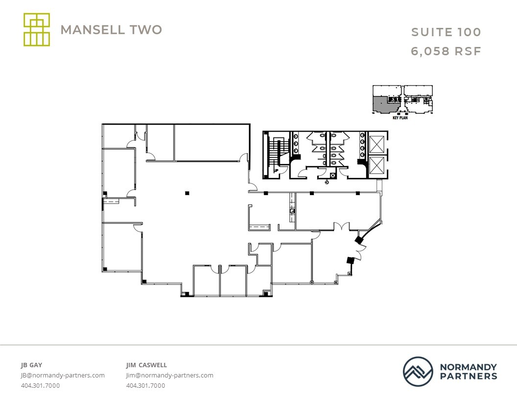 3650 Mansell Rd, Alpharetta, GA à louer Plan d  tage- Image 1 de 1