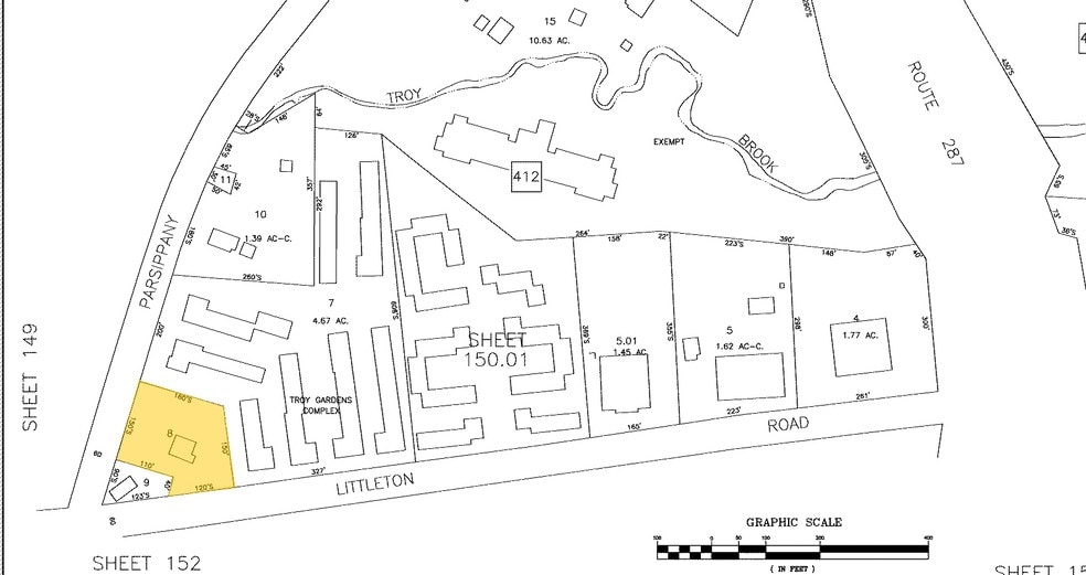 240 Littleton Rd, Parsippany, NJ à vendre - Plan cadastral - Image 3 de 8