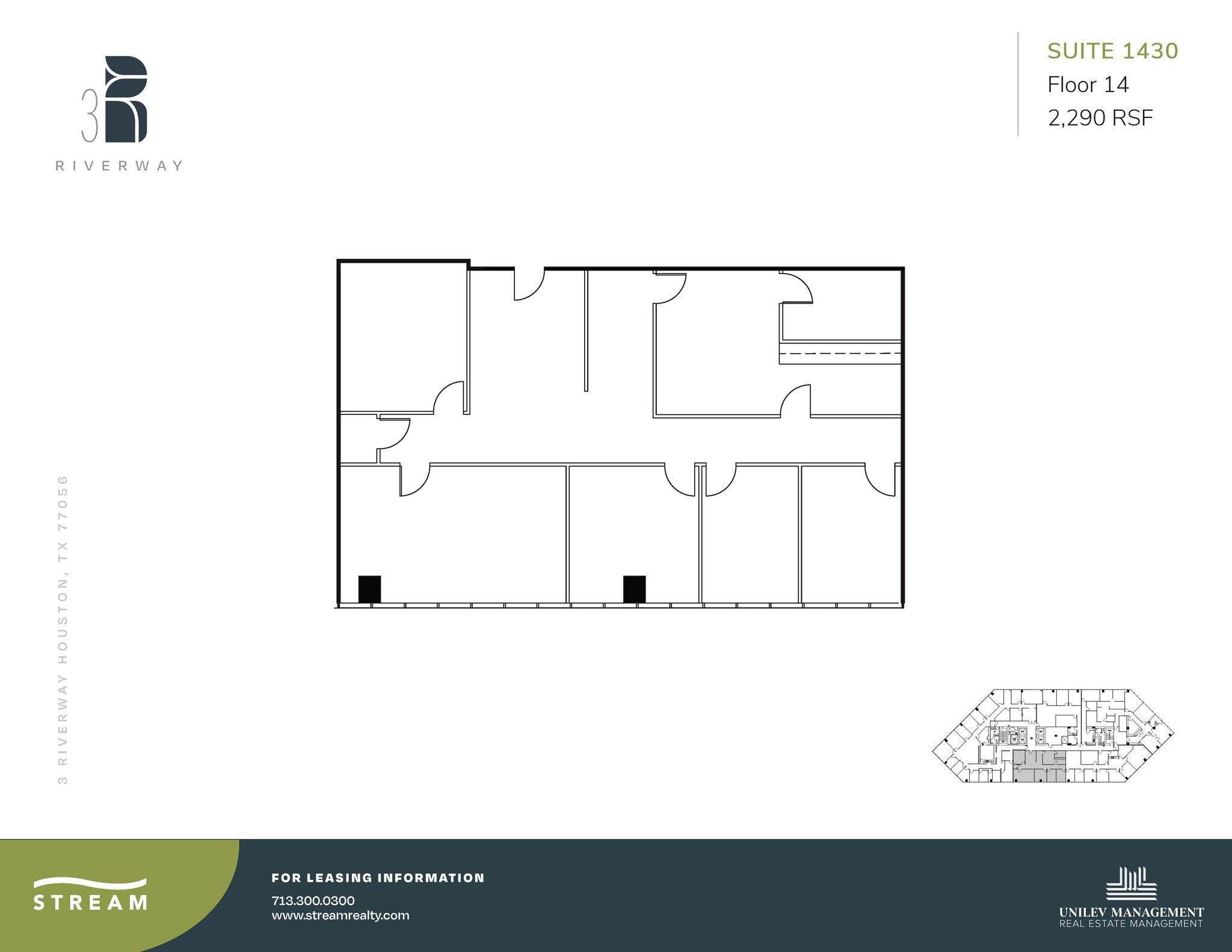 3 Riverway, Houston, TX for lease Floor Plan- Image 1 of 1