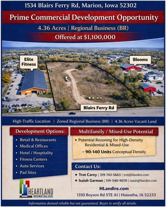 More details for 1534 Blairs Ferry Rd, Marion, IA - Land for Sale
