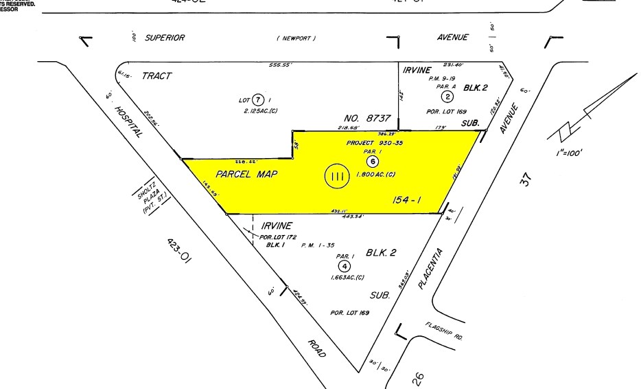 355 Placentia Ave, Newport Beach, CA à vendre - Plan cadastral - Image 2 de 30