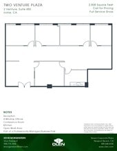 2 Venture, Irvine, CA à louer Plan d’étage- Image 1 de 1