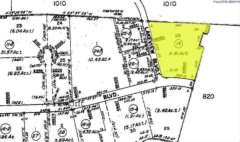 48430-48490 Lakeview Blvd, Fremont, CA à louer - Plan cadastral - Image 2 de 6