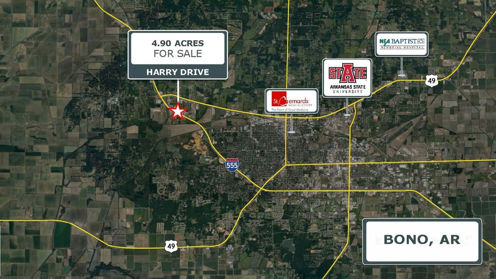 Harry Drive, Jonesboro, AR for sale - Building Photo - Image 2 of 2