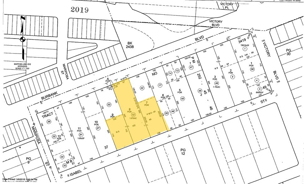 1101-1117 W Isabel St, Burbank, CA for lease - Plat Map - Image 2 of 11