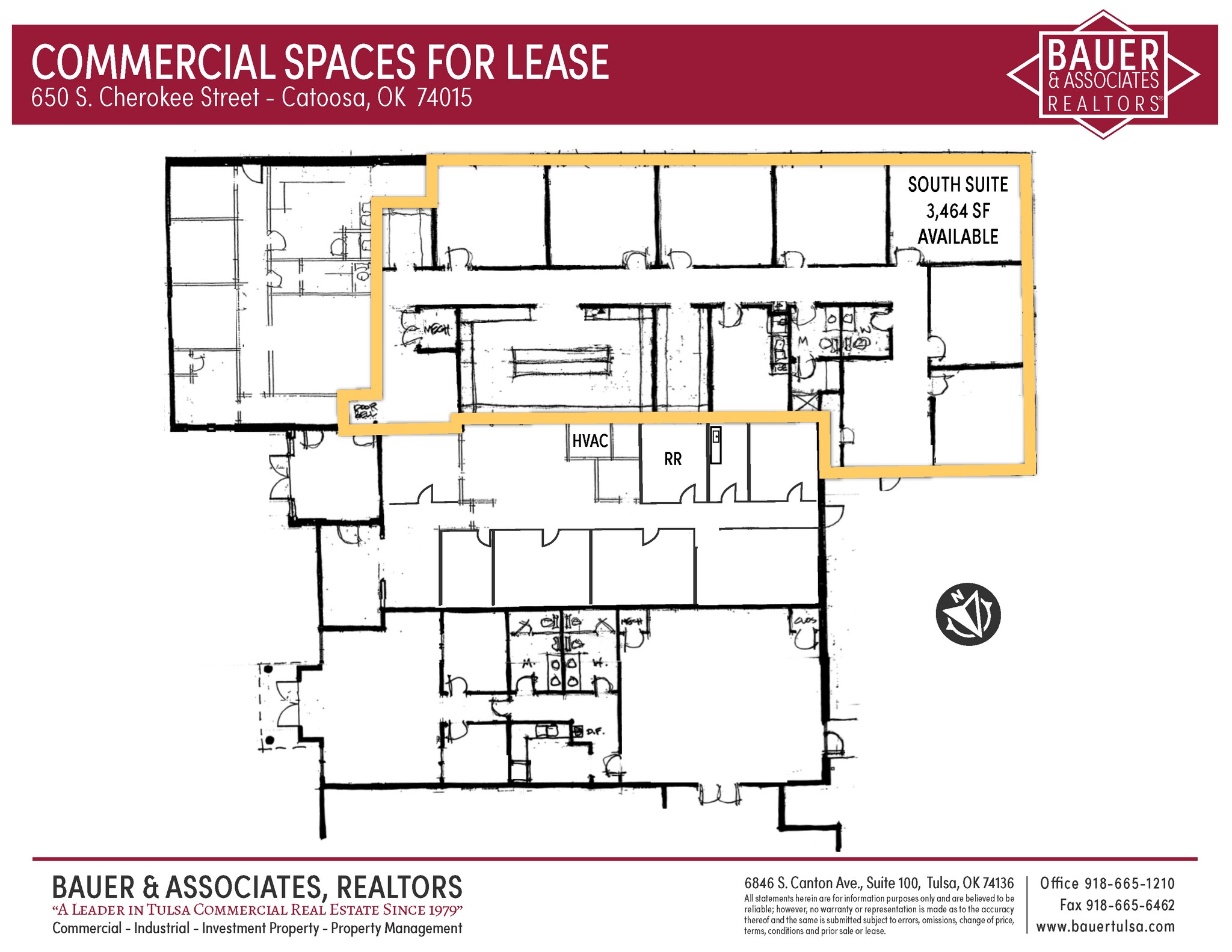 650 S Cherokee St, Catoosa, OK à louer Plan d’étage- Image 1 de 1