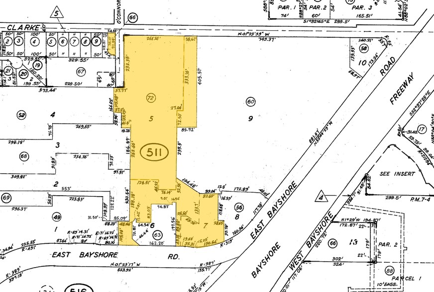 1771-1775 E Bayshore Rd, East Palo Alto, CA for sale - Plat Map - Image 1 of 1