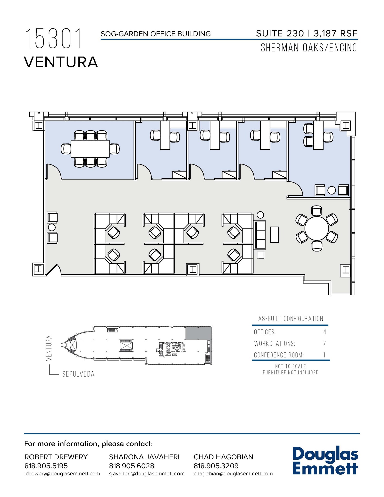 15301 Ventura Blvd, Sherman Oaks, CA à louer Plan d  tage- Image 1 de 1