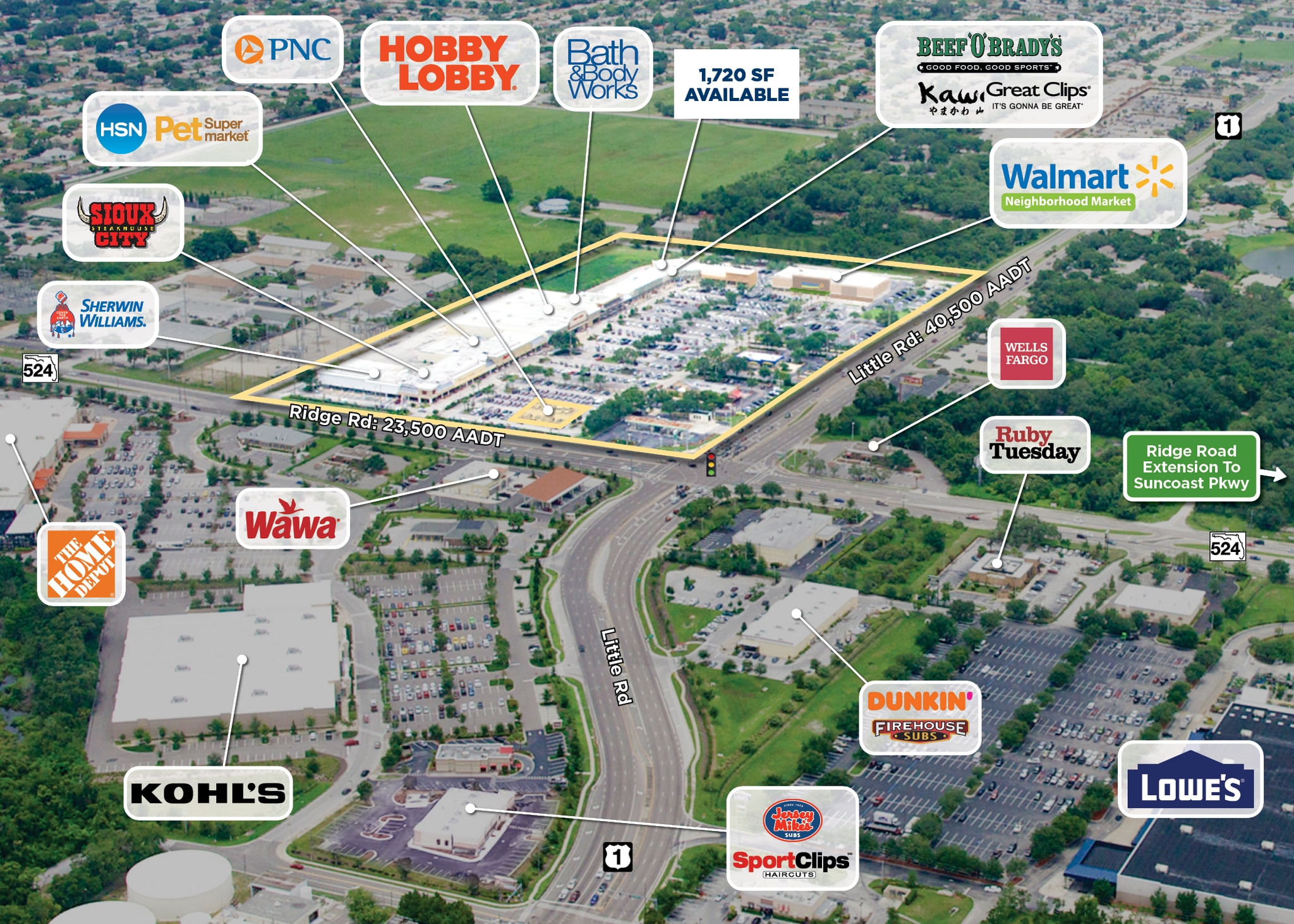 8501-8755 Little Rd, New Port Richey, FL for lease Building Photo- Image 1 of 1