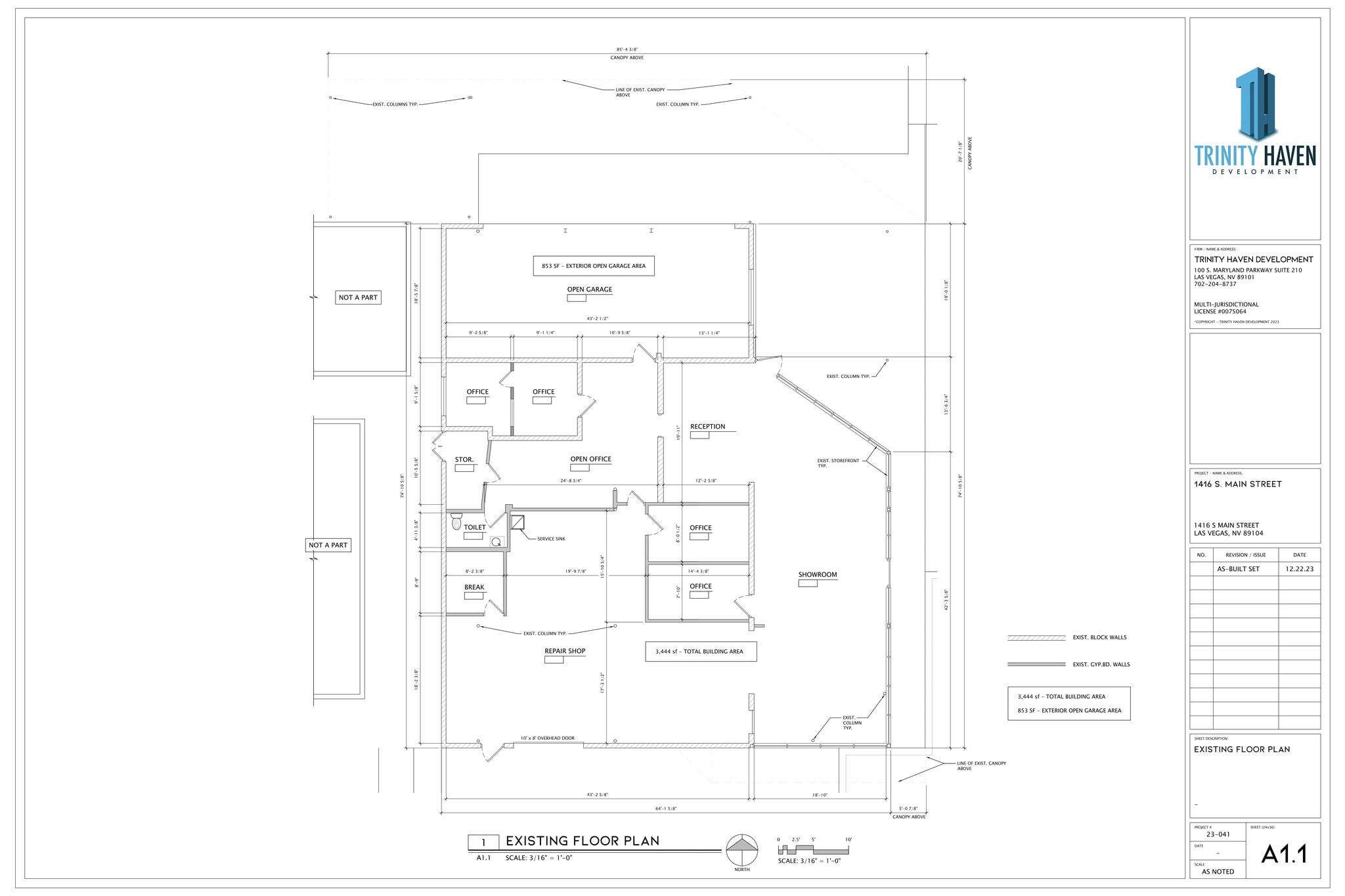 1416 S Main Street, Las Vegas, NV for lease Site Plan- Image 1 of 9