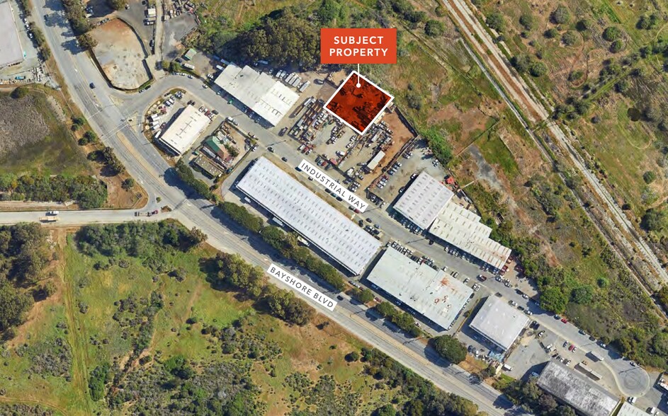 55 Industrial Way, Brisbane, CA à louer - Aérien - Image 1 de 1