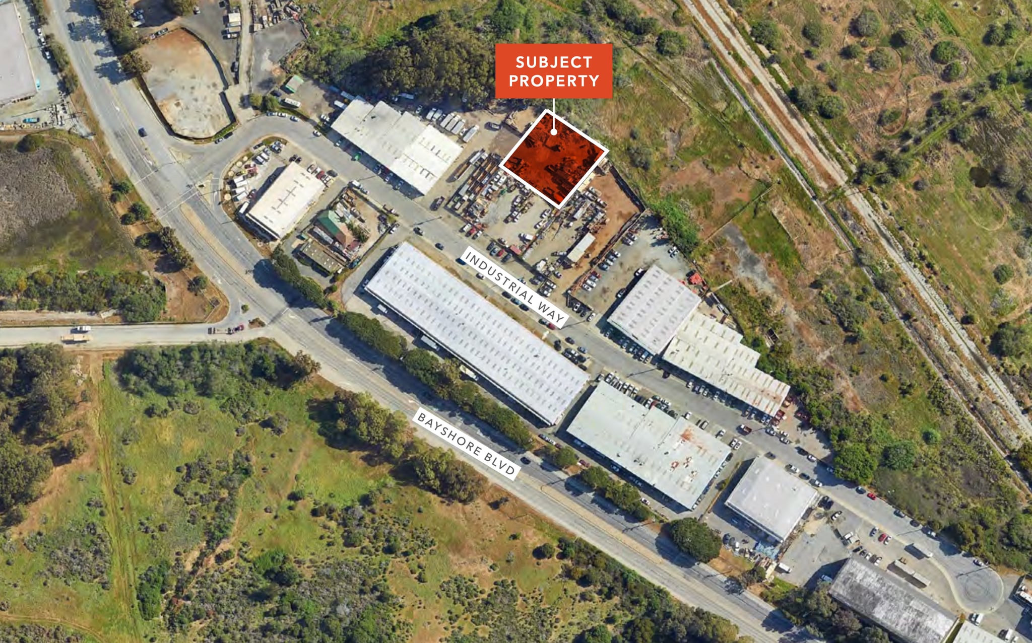 55 Industrial Way, Brisbane, CA à louer Aérien- Image 1 de 2