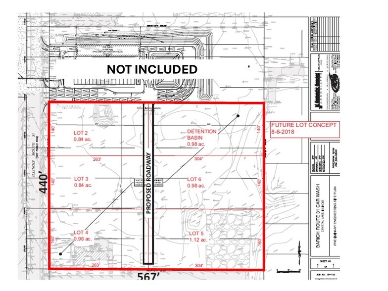 5850 S State Route 31, Crystal Lake, IL à vendre - Plan de site - Image 2 de 3