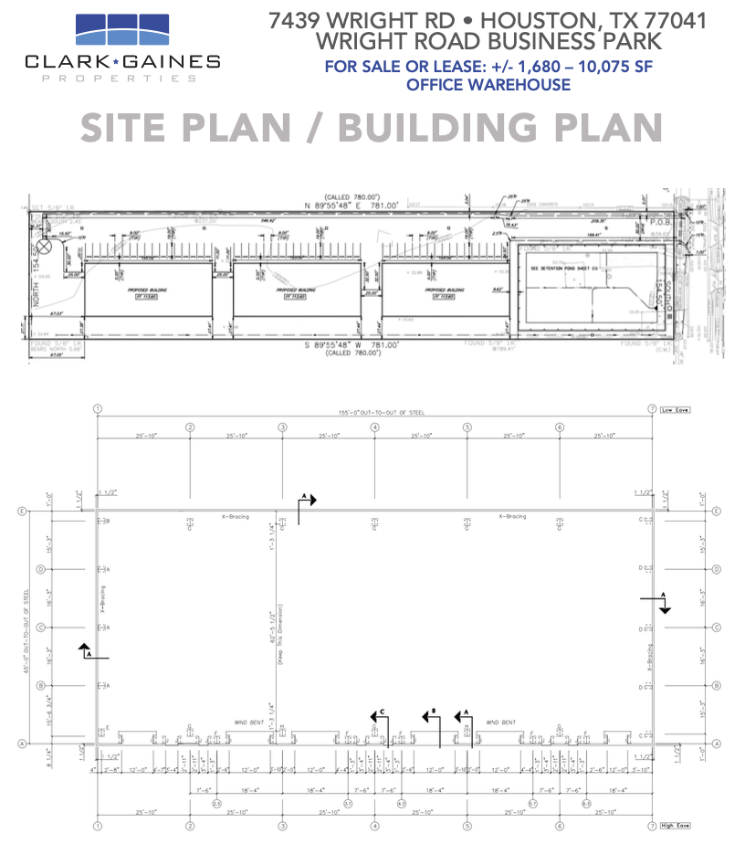 7439 Wright Rd, Houston, TX à louer Plan de site- Image 1 de 1