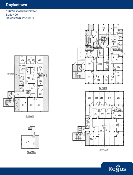 196 W Ashland St, Doylestown, PA à louer Plan d  tage- Image 1 de 1