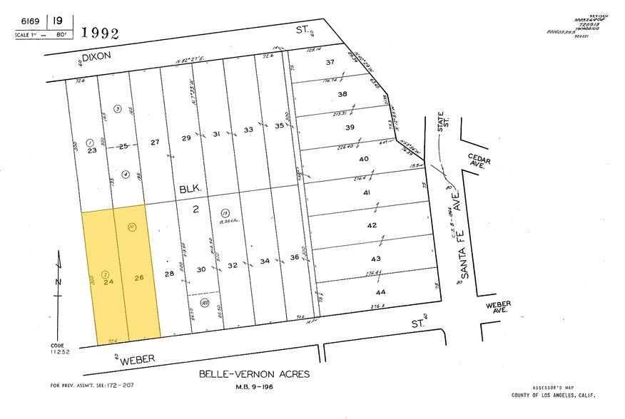 503-509 E Weber Ave, Compton, CA à louer - Plan cadastral - Image 2 de 2
