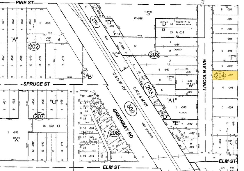 585 Lincoln Ave, Winnetka, IL for lease - Plat Map - Image 3 of 3