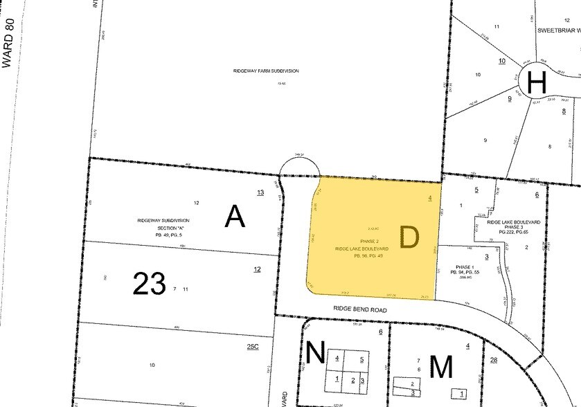 756-765 Ridge Lake Blvd, Memphis, TN à louer - Plan cadastral - Image 2 de 23