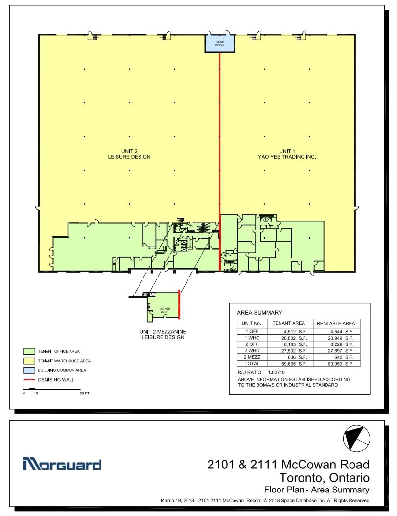 2101-2111 McCowan Rd, Toronto, ON for lease Floor Plan- Image 1 of 1