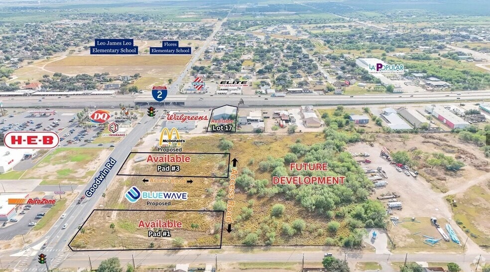 2100 W Expressway 83, Palmview, TX à vendre - Aérien - Image 2 de 6