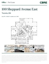 100 Sheppard Ave E, Toronto, ON for lease Floor Plan- Image 1 of 1