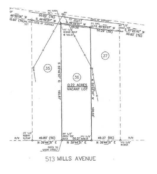 511-515 Mills Ave, Greenville, SC à vendre - Plan de site - Image 2 de 3