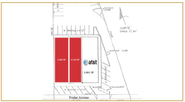 4934-4938 Poplar Ave, Memphis, TN à louer Plan de site- Image 1 de 1
