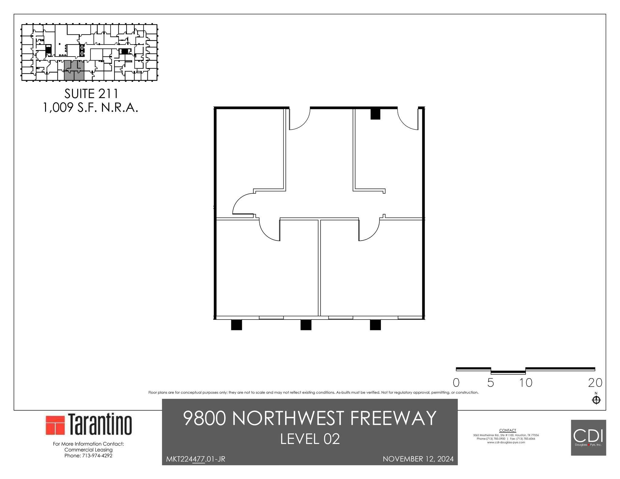 9800 Northwest Fwy, Houston, TX à louer Plan de site- Image 1 de 1