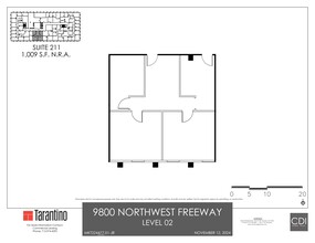 9800 Northwest Fwy, Houston, TX à louer Plan de site- Image 1 de 1