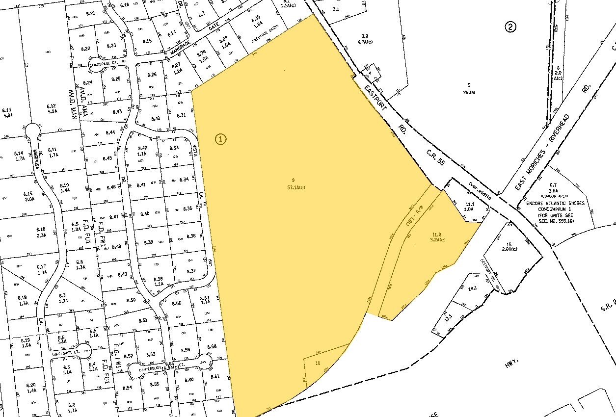 Eastport Manor Rd, Manorville, NY à vendre Plan cadastral- Image 1 de 2