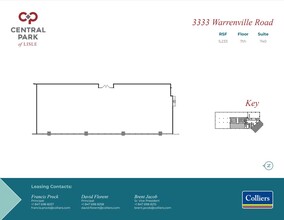 3333 Warrenville Rd, Lisle, IL for lease Floor Plan- Image 1 of 2