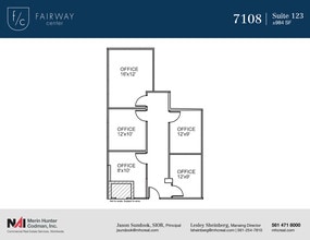 7108-7121 Fairway Dr, Palm Beach Gardens, FL à louer Plan d’étage- Image 1 de 2