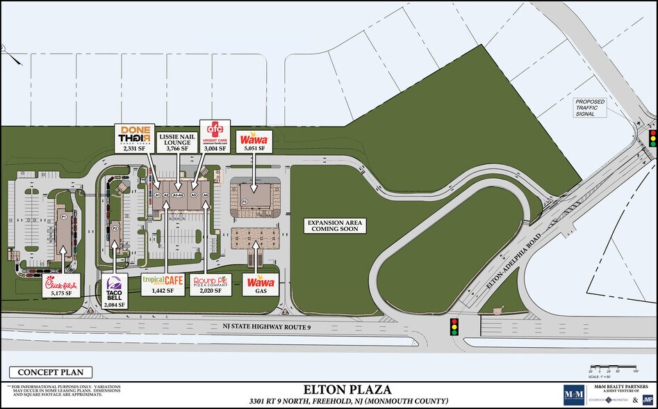 3301 US Highway 9, Freehold, NJ à louer - Plan de site - Image 2 de 5