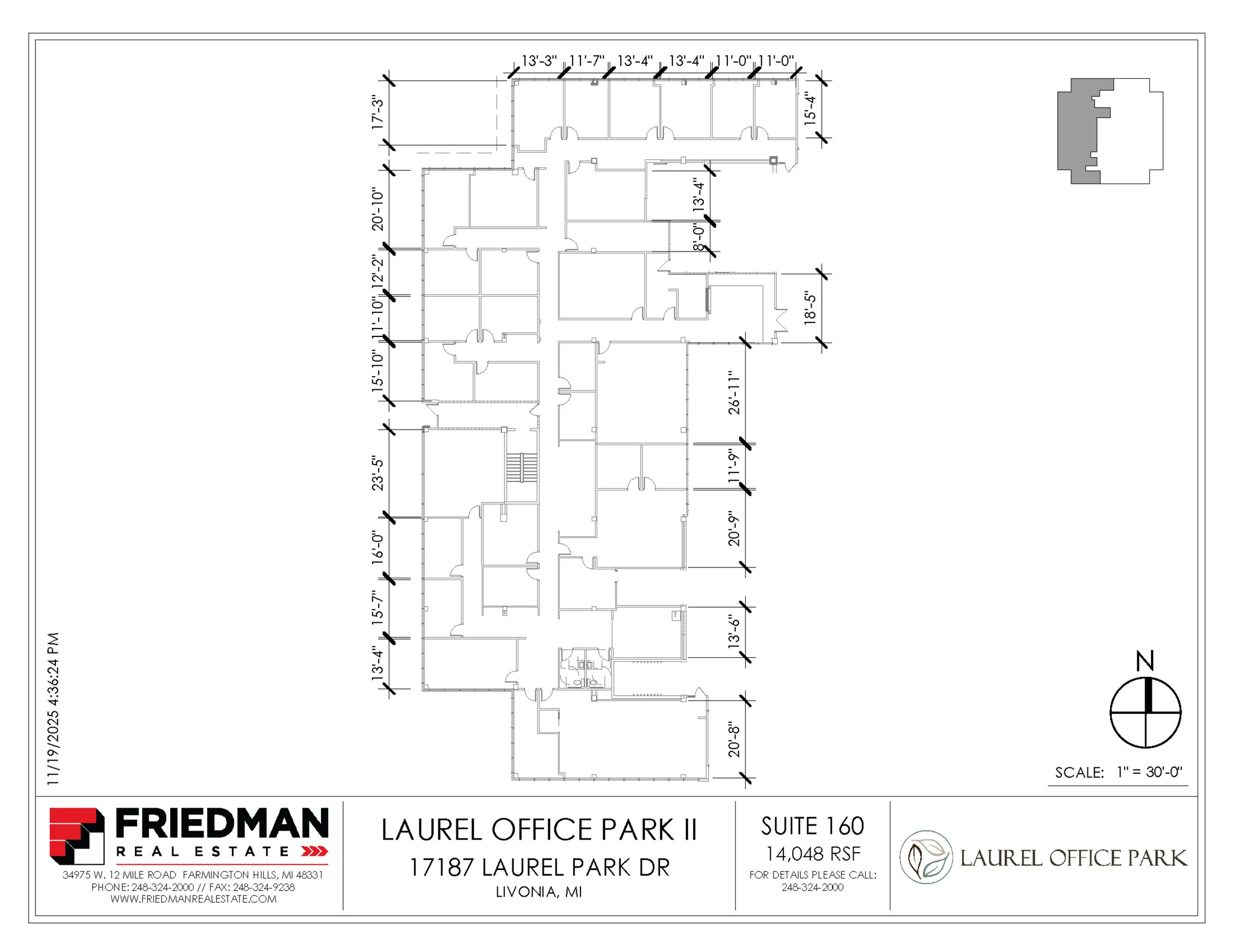 17187 N Laurel Park Dr, Livonia, MI for lease Floor Plan- Image 1 of 2