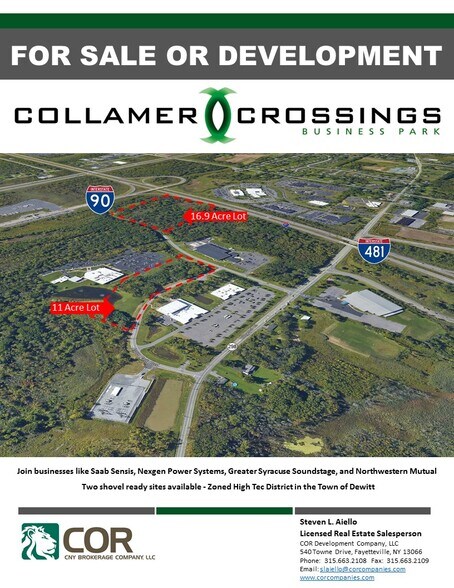 Collamer Crossings Pky, East Syracuse, NY à vendre - Aérien - Image 1 de 28